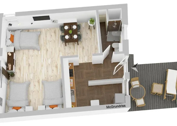 아파트 Modernes Mit Einzelbetten, Parkplatz Vor Der Tuer, Wifi, Voll Ausgestattete Kueche, Inklusive Bettwaesche Und Handtuecher - Ideal Fuer Monteure - Alt03